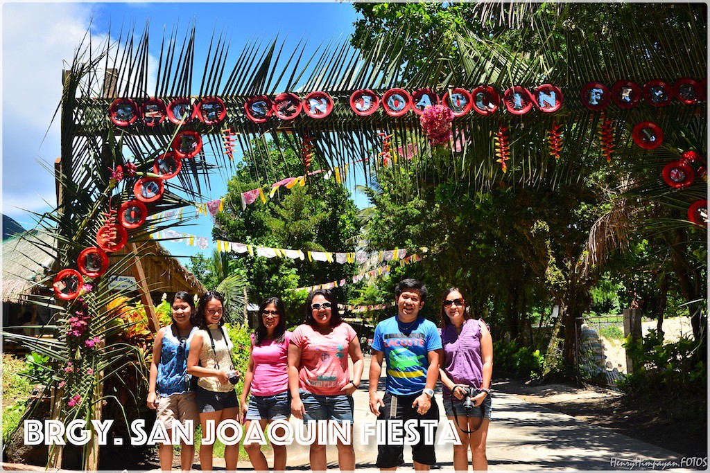 at the Welcome Arch of Brgy. San Joaquin