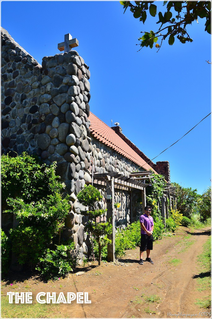 on the side of the Chapel