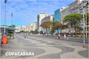 the sidewalk at Avenida Atlantica in Copacabana