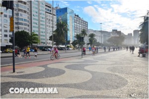 biking at Copacabana