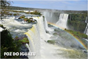 the majestic Iguazu Waterfalls