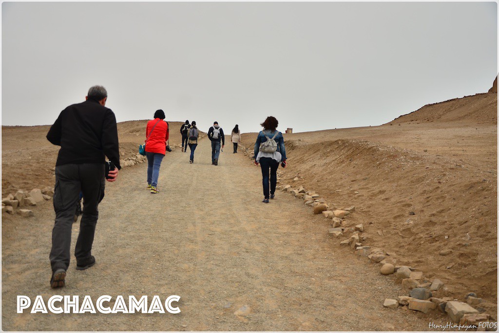 walking up to the Temple of the Sun