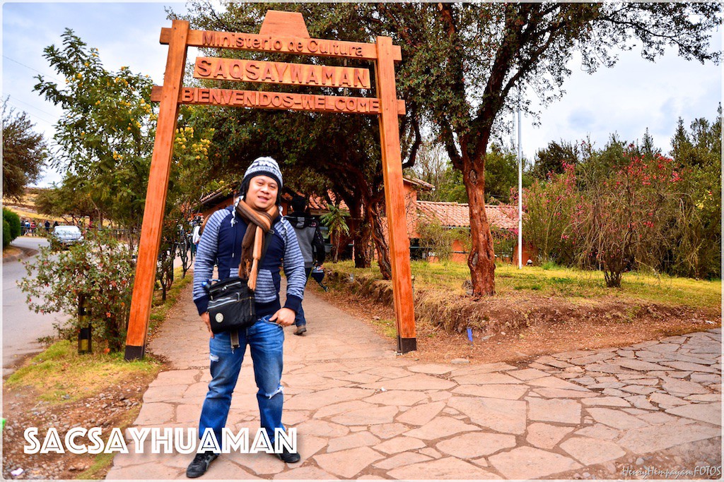 at the entrance of Sacsayhuaman