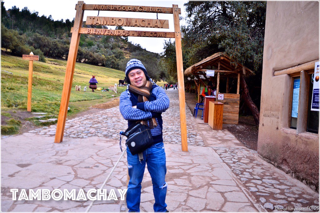 at the entrance of Tambomachay