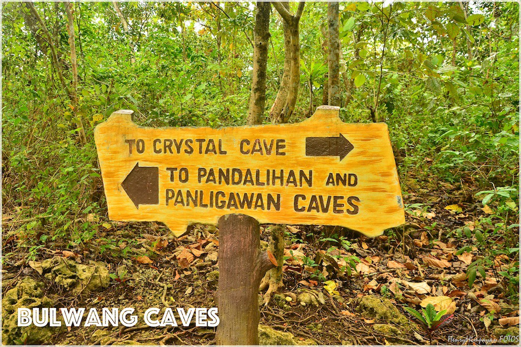 signs to where the caves are