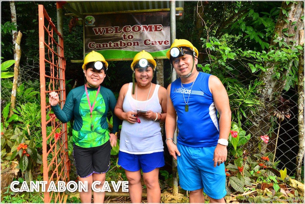 at the entrance of Cantabon Cave