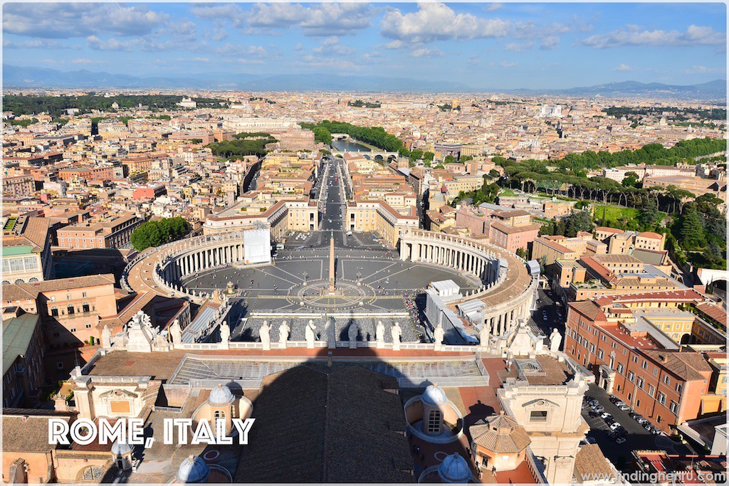 this is Rome, photo taken at the Dome of St. Peter's Basilica