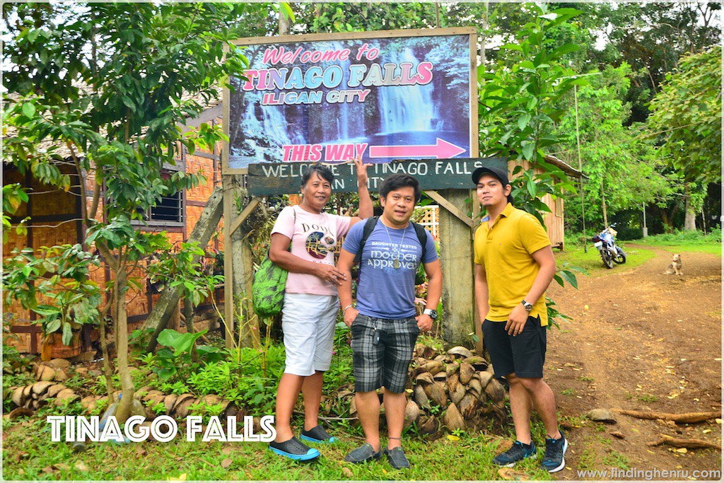 at the entrance of Tinago Falls