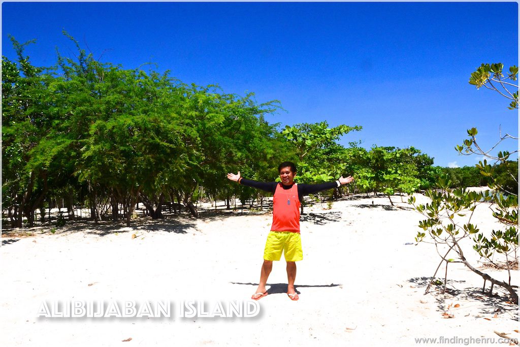 at the private beach in Alibijaban Island