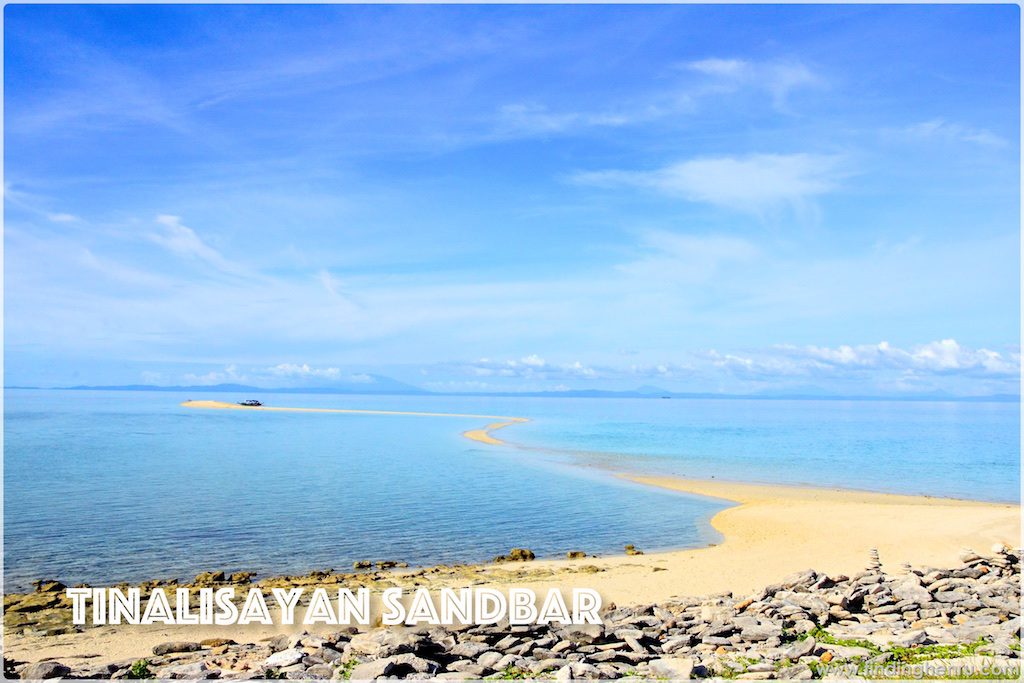 the sandbar on low tide