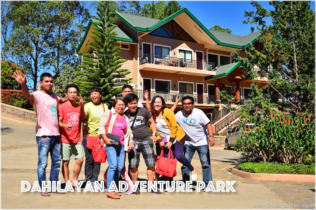 the gang upon arrival at Dahilayan Adventure Park