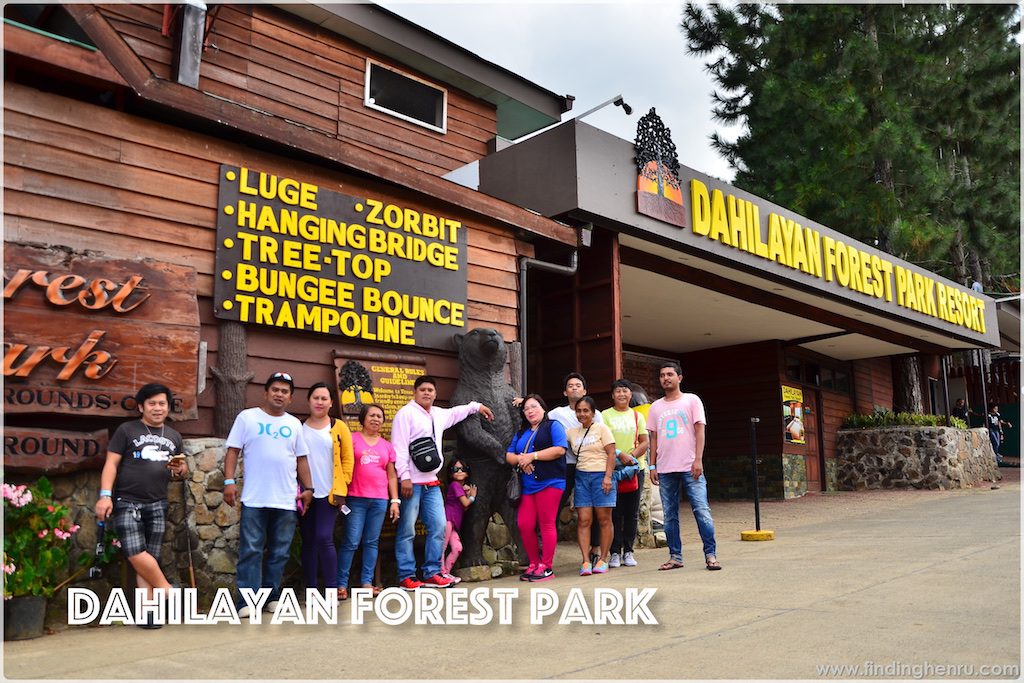 at the entrance of Dahilayan Forest Park