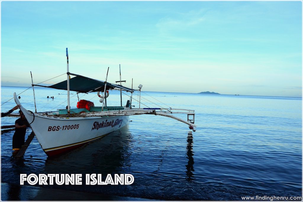 our boat to Fortune Island