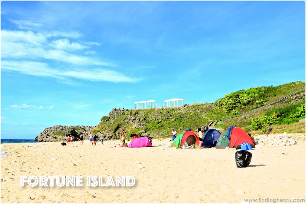 the campers at the beach