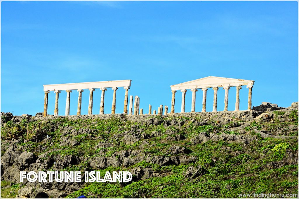 closer look at the ruins