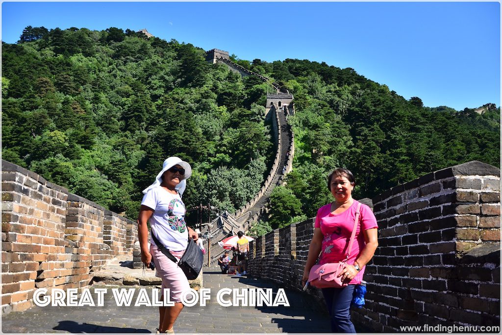 Aunt Vivian and my mom at the Great Wall of China